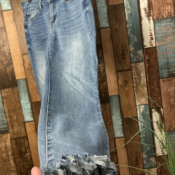 Kancan 3/25 skinny fringe bottom jeans - Picture 7 of 13
